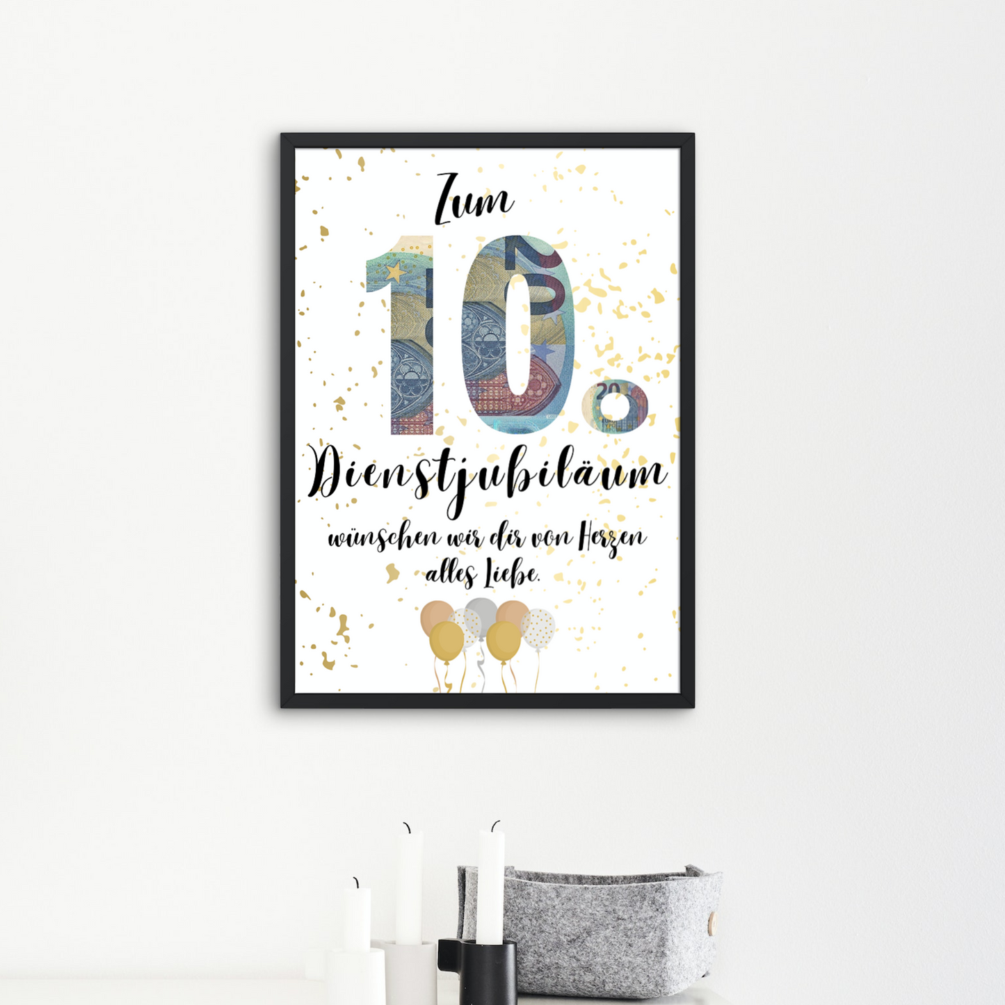 Geschenkidee 10 Jahre Dienstjubiläum zum Downloaden