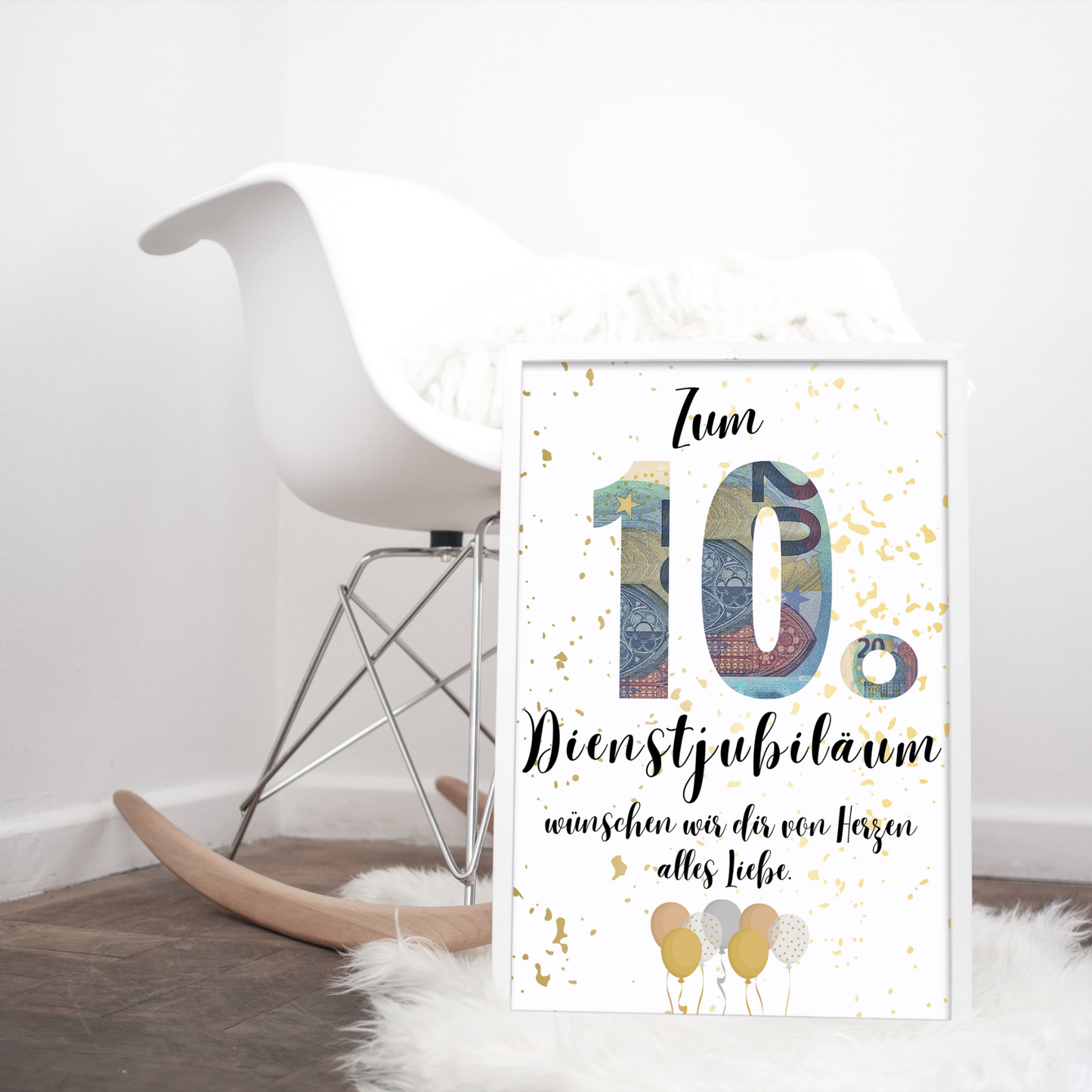 Geschenkidee 10 Jahre Dienstjubiläum zum Downloaden