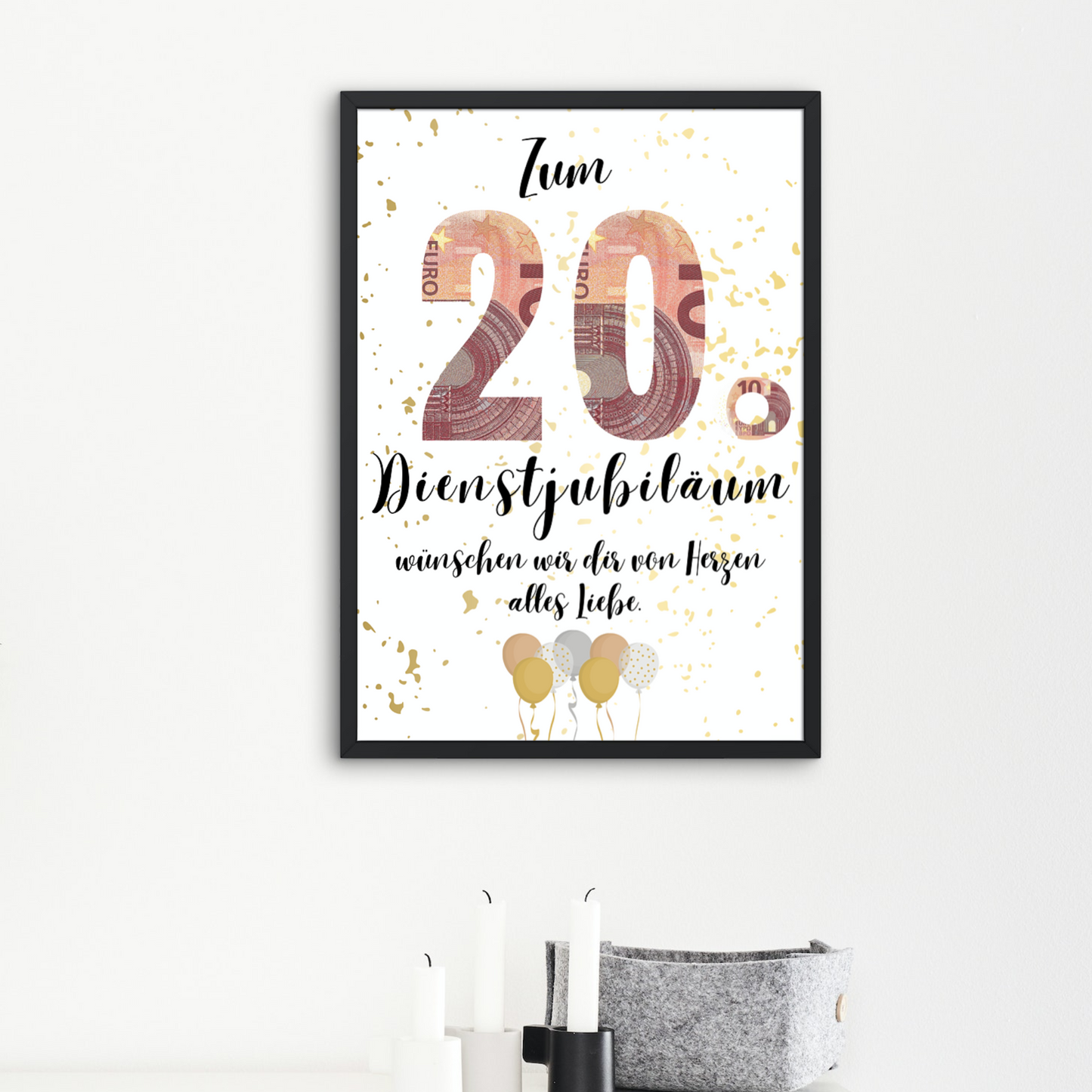 Geschenkidee 20 Jahre Dienstjubiläum zum Downloaden