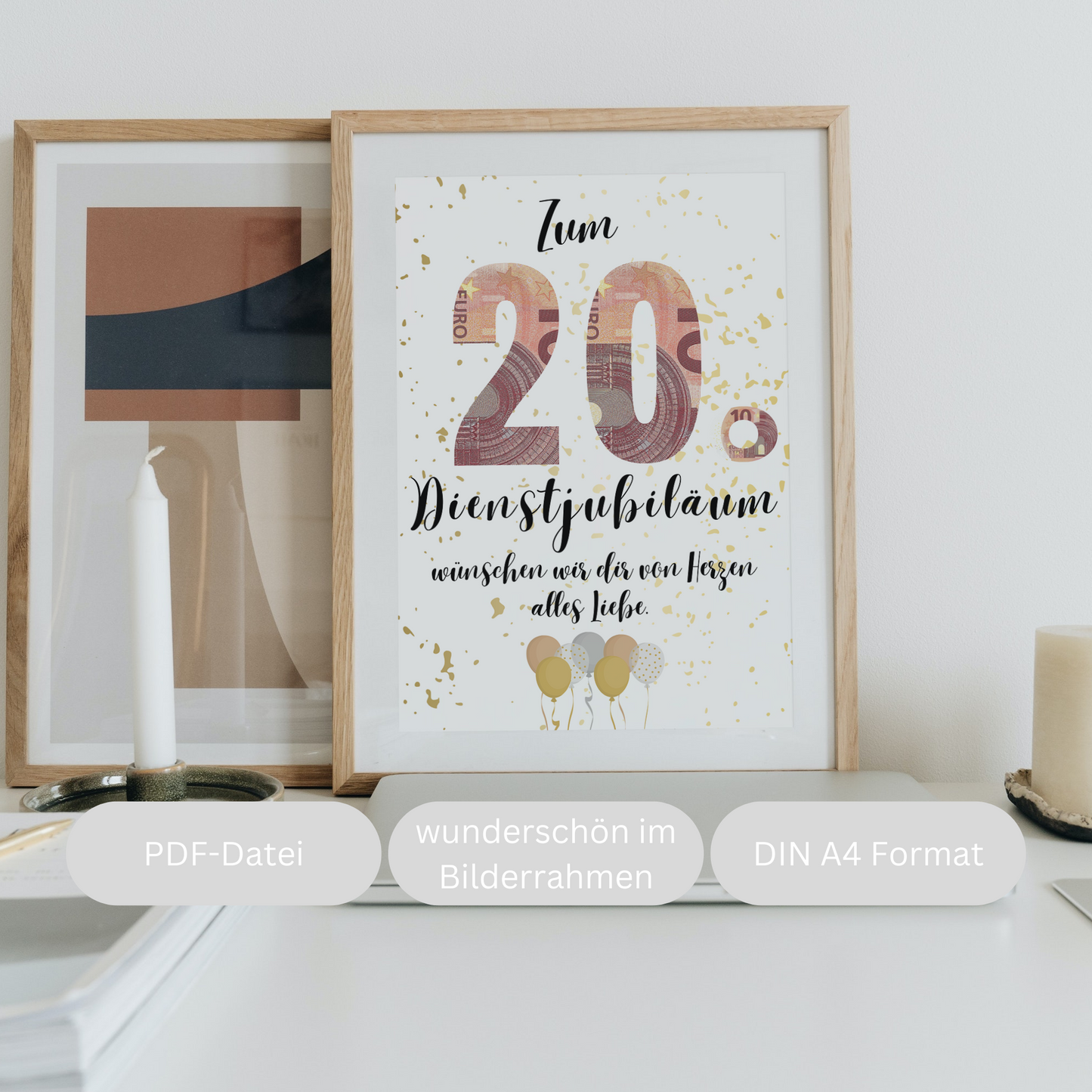 Geschenkidee 20 Jahre Dienstjubiläum zum Downloaden