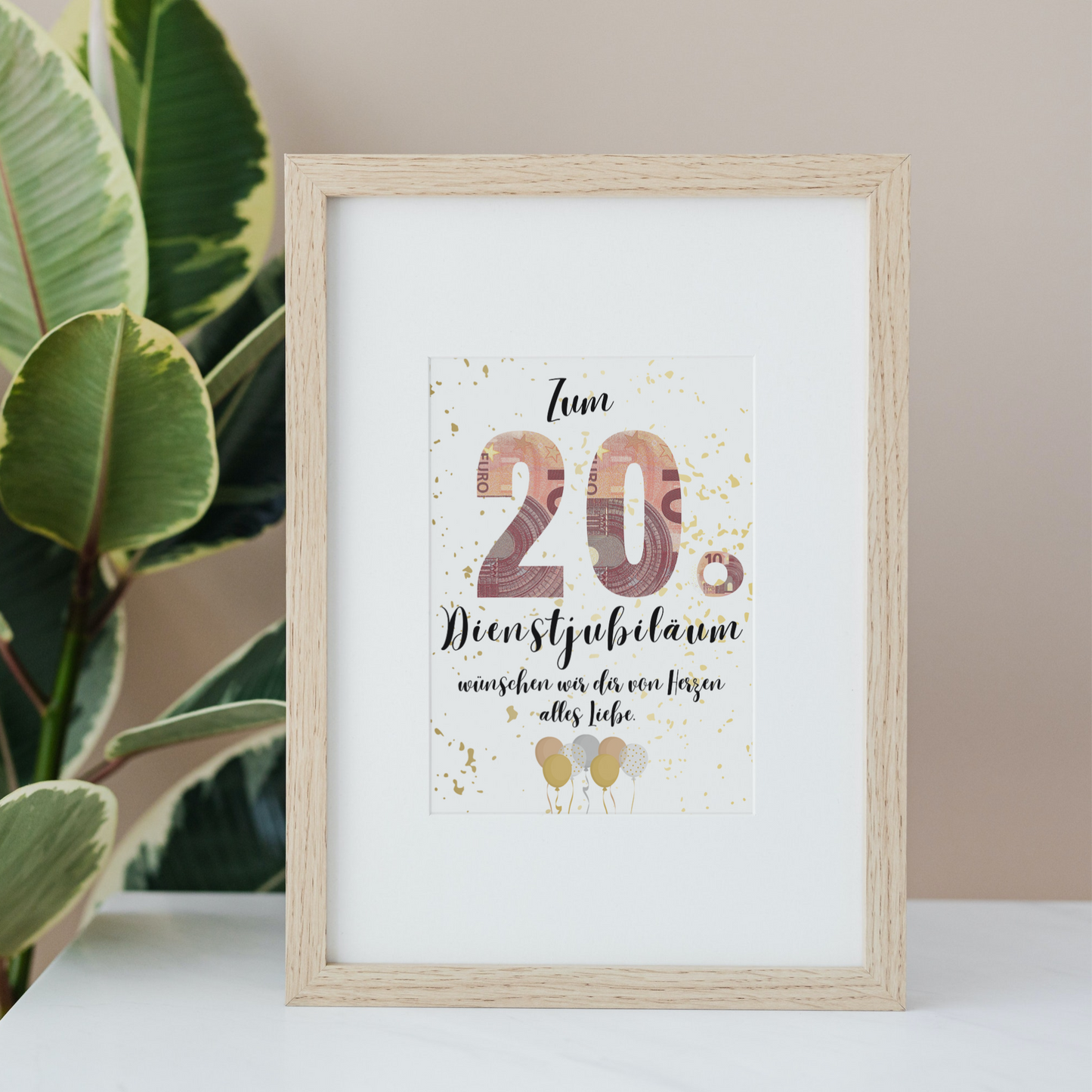 Geschenkidee 20 Jahre Dienstjubiläum zum Downloaden