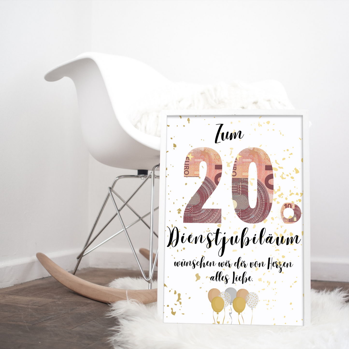 Geschenkidee 20 Jahre Dienstjubiläum zum Downloaden
