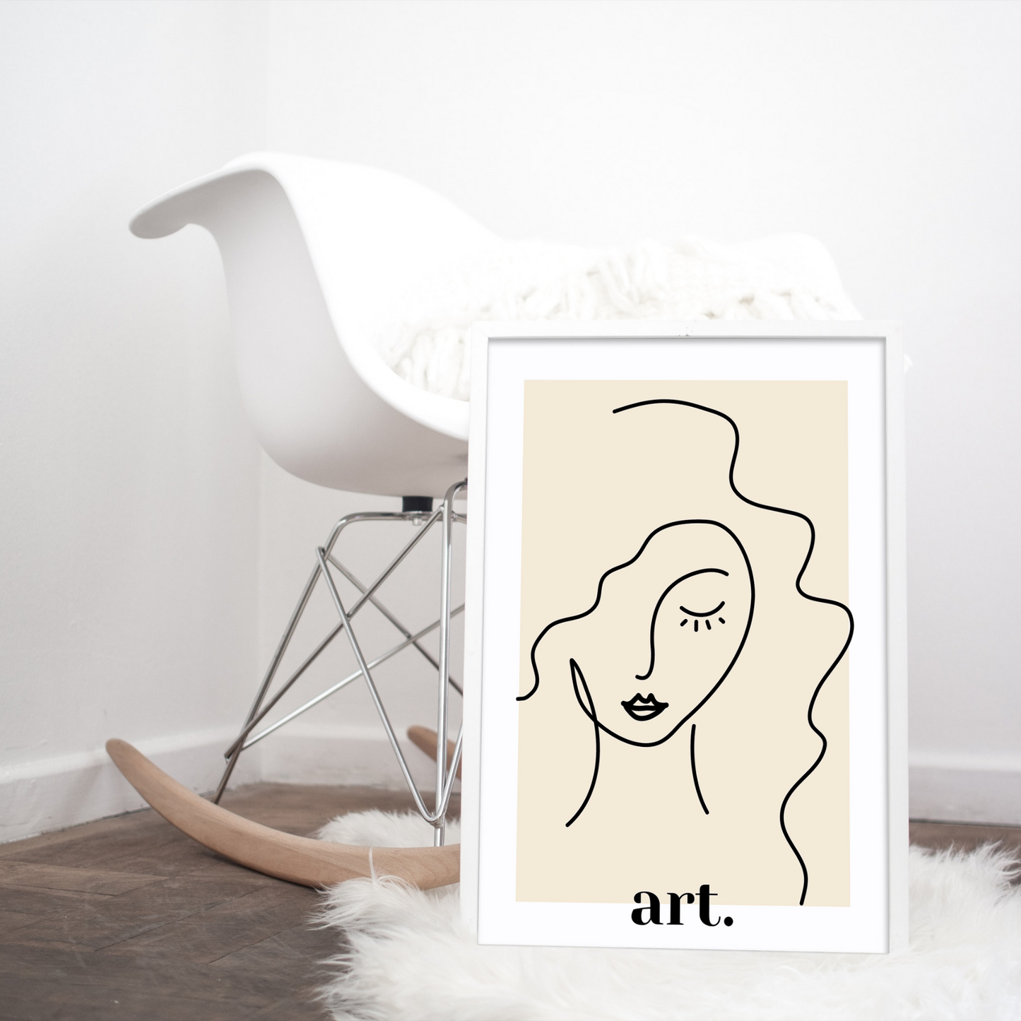 Minimalistische Kunst Frau 1 Poster zum Download