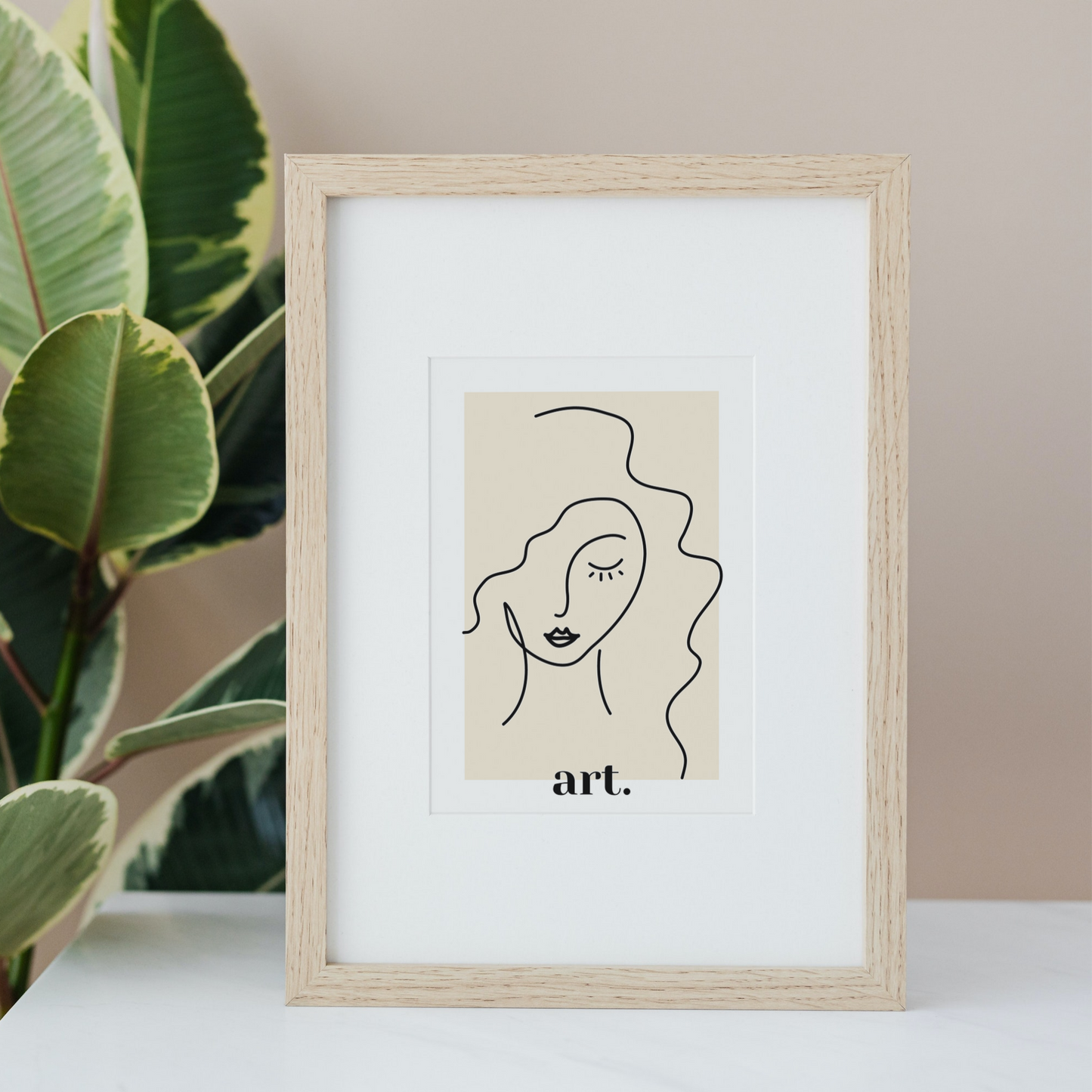 Minimalistische Kunst Frau 1 Poster zum Download