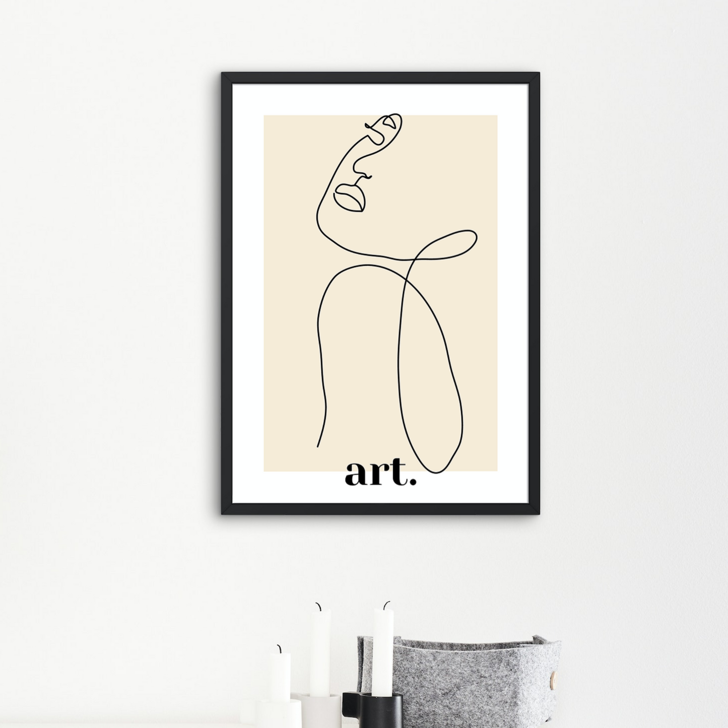 Minimalistische Kunst Frau 2 Poster zum Download