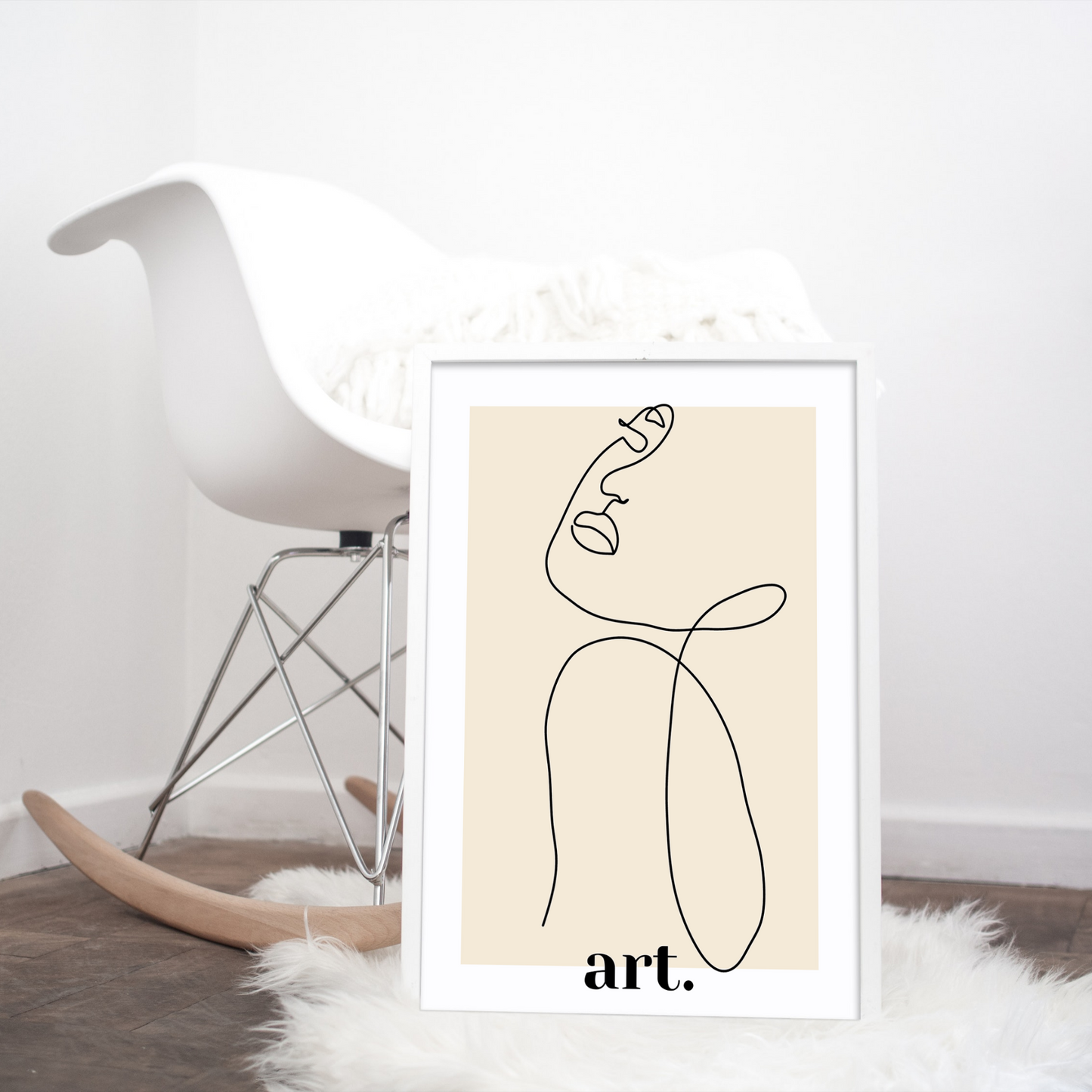 Minimalistische Kunst Frau 2 Poster zum Download