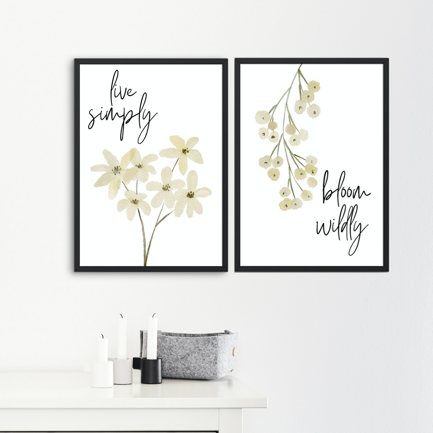 live simply bloom wildly Poster zum Download