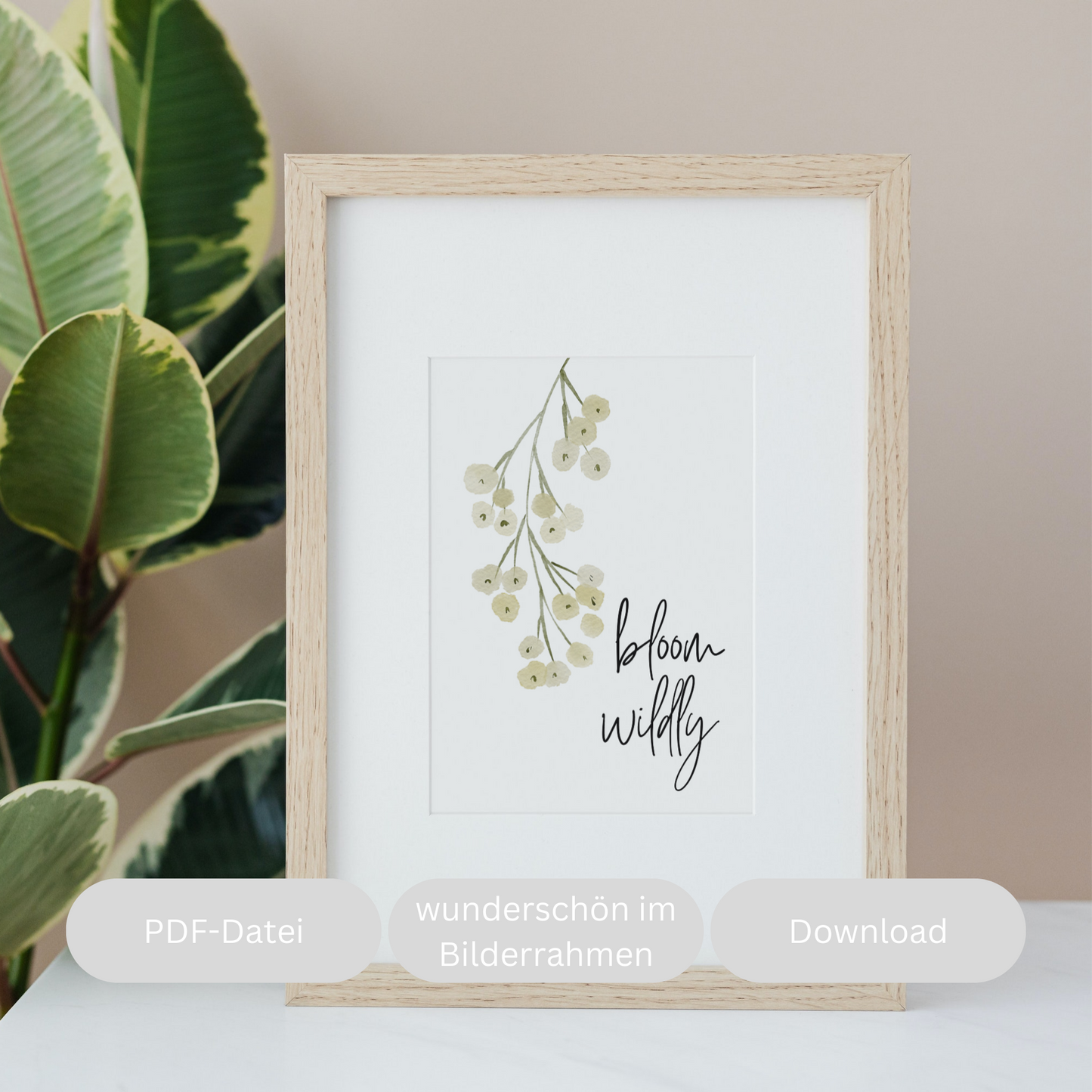 live simply bloom wildly Poster zum Download
