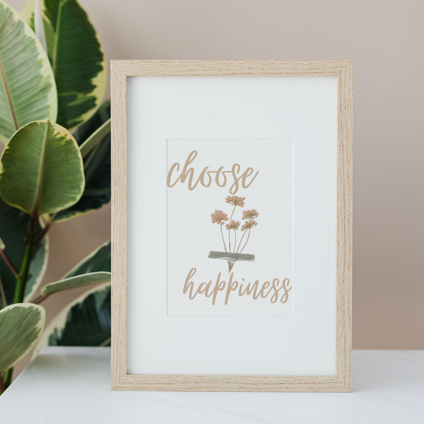 choose happiness 1 Poster zum Download, Wanddeko für Schlafzimmer Wohnzimmer Küche Bad