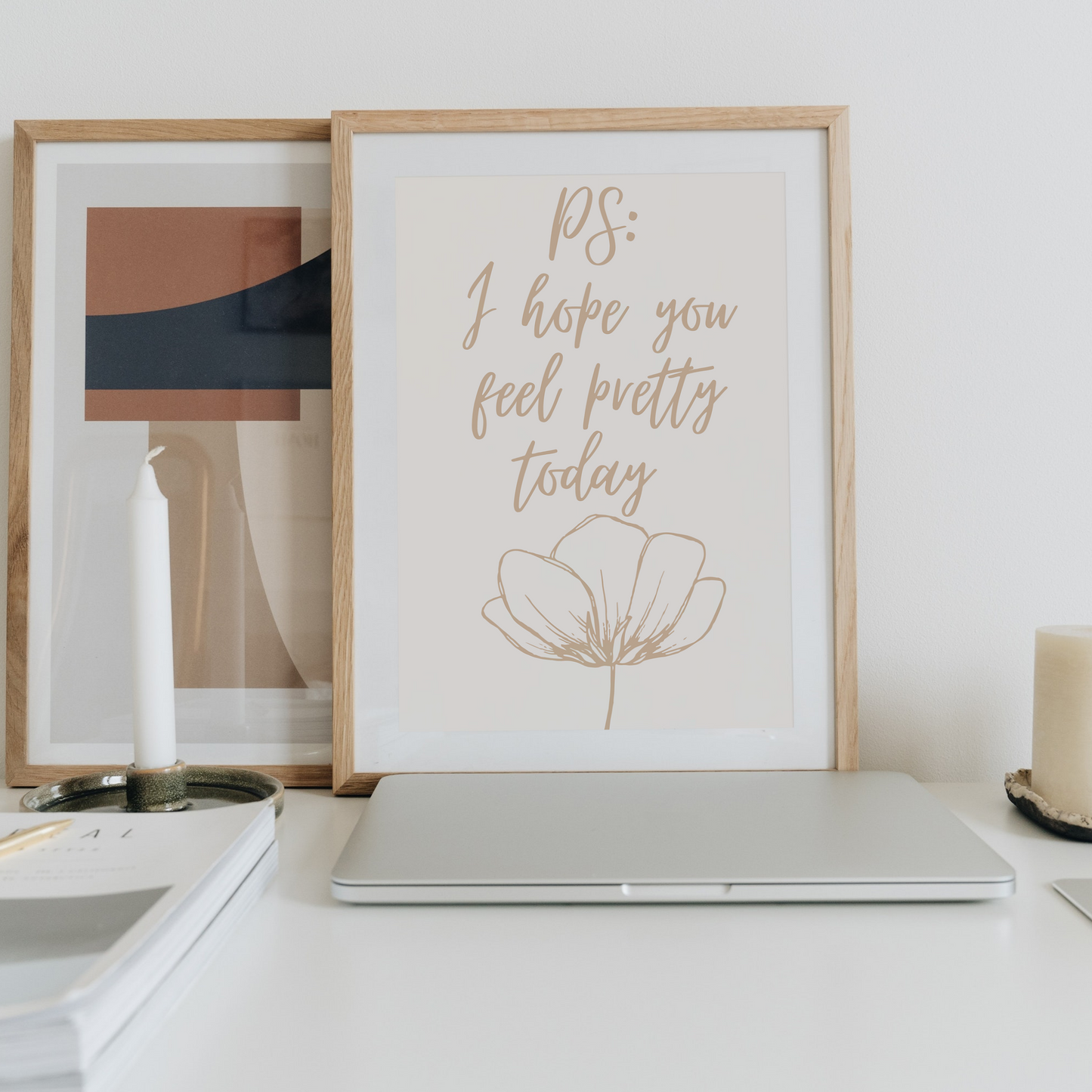I hope you feel pretty today Poster zum Download, Wanddeko für Küche Badezimmer Schlafzimmer Wohnzimmer