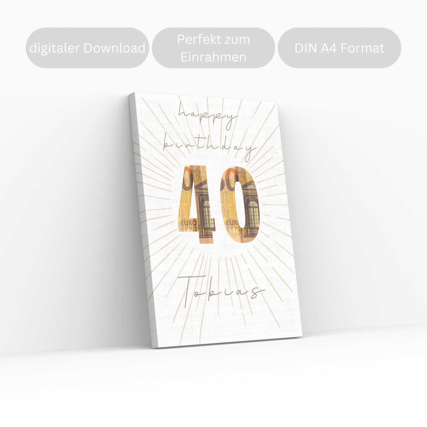 Geschenkidee Geburtstag personalisiert 20 30 40 50 60 70 80 Geschenk