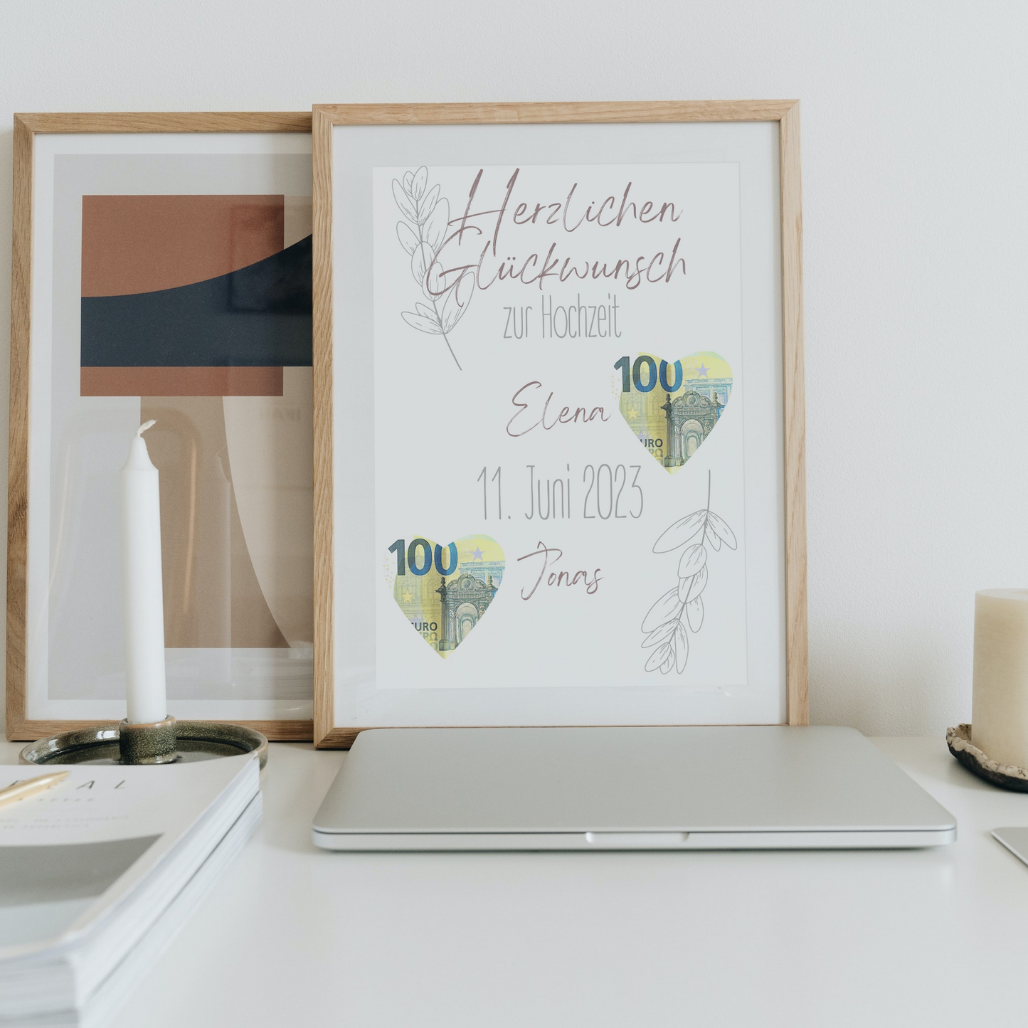 Geschenkidee Hochzeit personalisiert Geschenk von Herzen