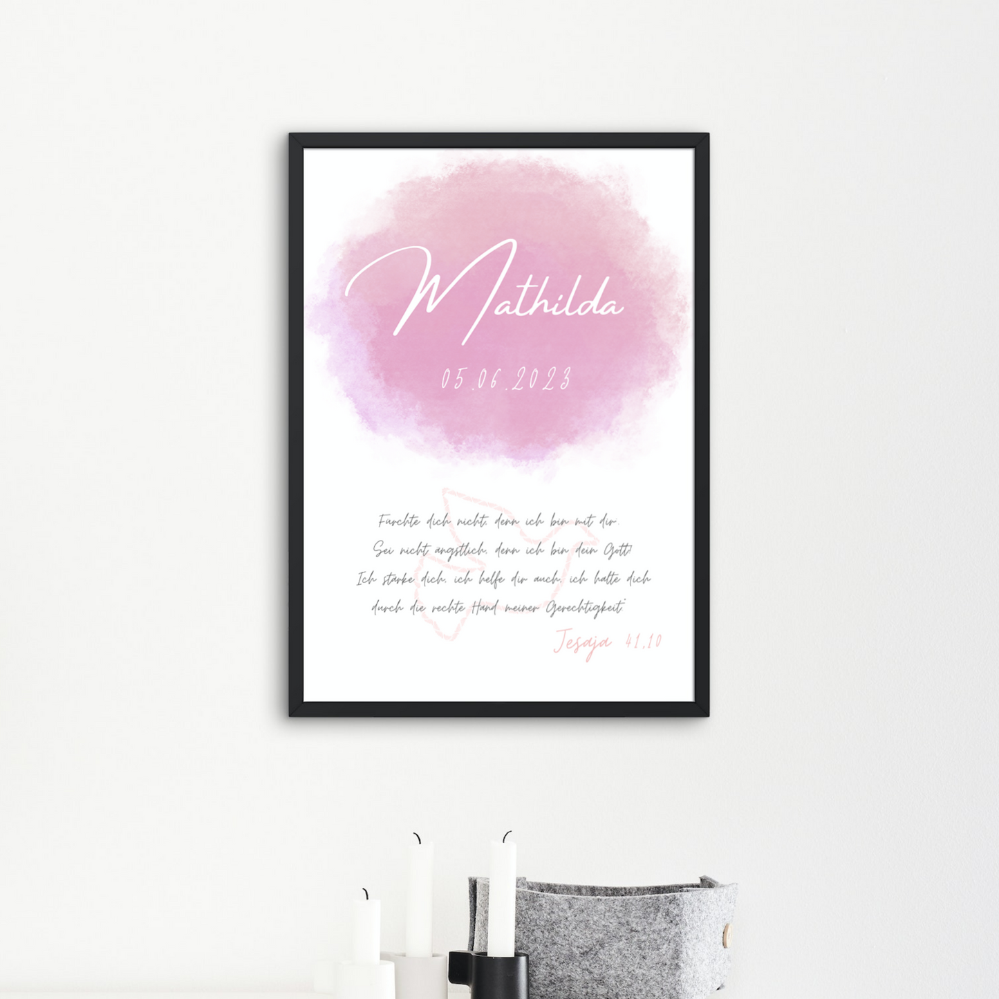 Geschenkidee Taufe, Kommunion, Konfirmation personalisiert Geschenk