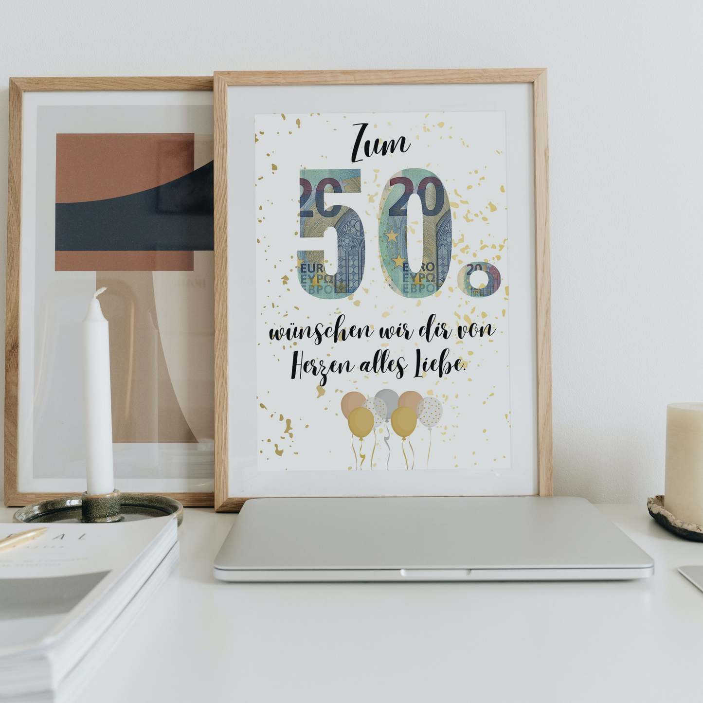 Geschenkidee Geldgeschenk 50. Geburtstag zum Downloaden