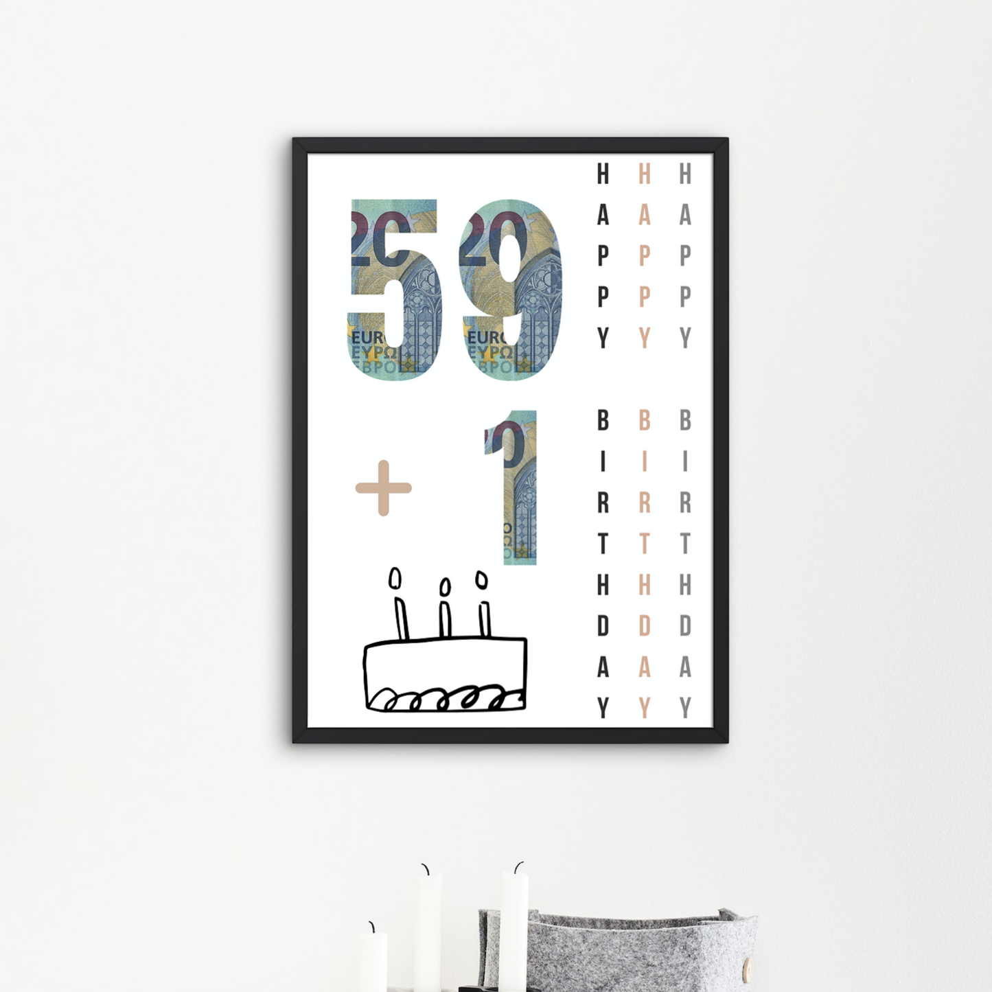 Geschenkidee Geldgeschenk zum 60. Geburtstag zum Downloaden