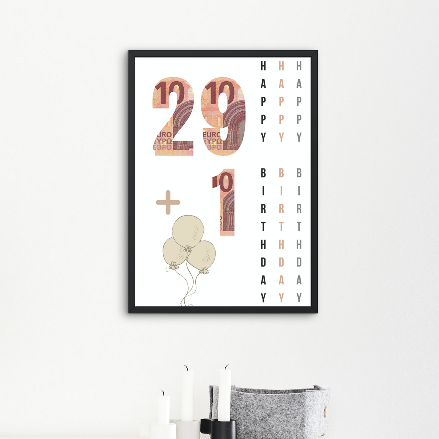 Geschenkidee 30. Geburtstag 29 plus 1 zum Downloaden