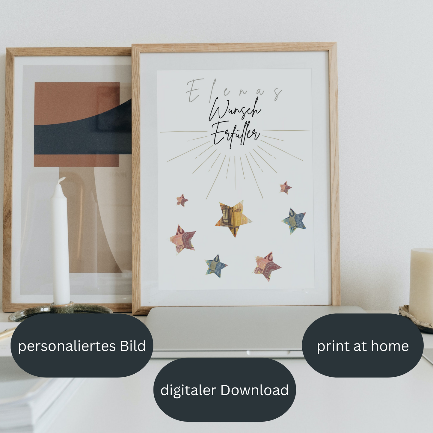 Geschenkidee Geburtstag personalisiert Wunscherfüller Geschenk Sterne
