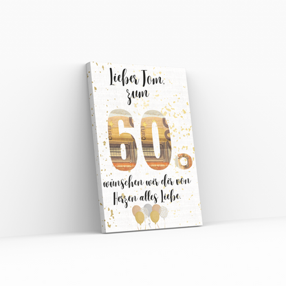 personalisierte Geschenkidee für den Geburtstag 20 30 40 50 60 70 80 Geschenk