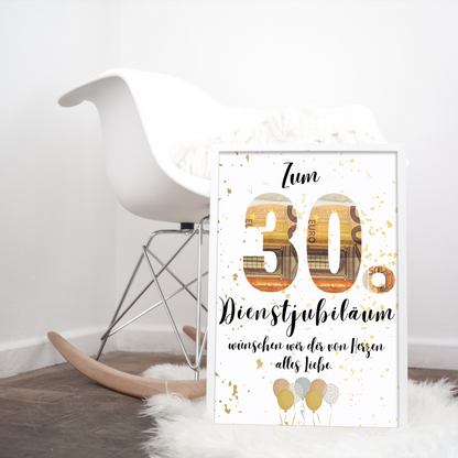 Geschenkidee 30 Jahre Dienstjubiläum zum Downloaden