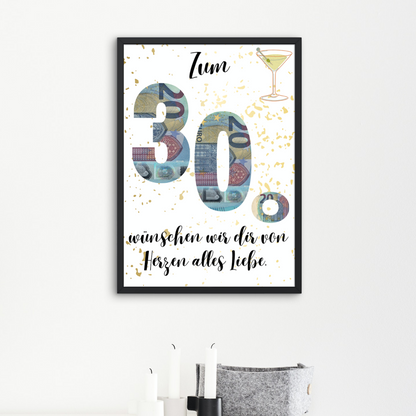 Geschenkidee 30. Geburtstag zum Downloaden