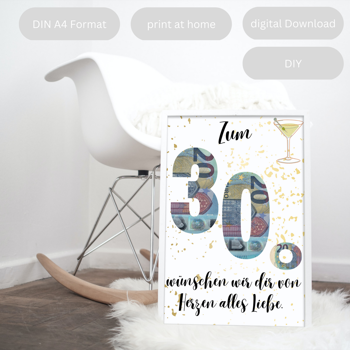Geschenkidee 30. Geburtstag zum Downloaden