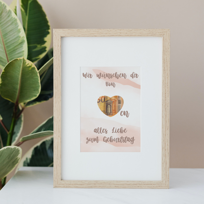 Geschenkidee zum Geburtstag von Herzen