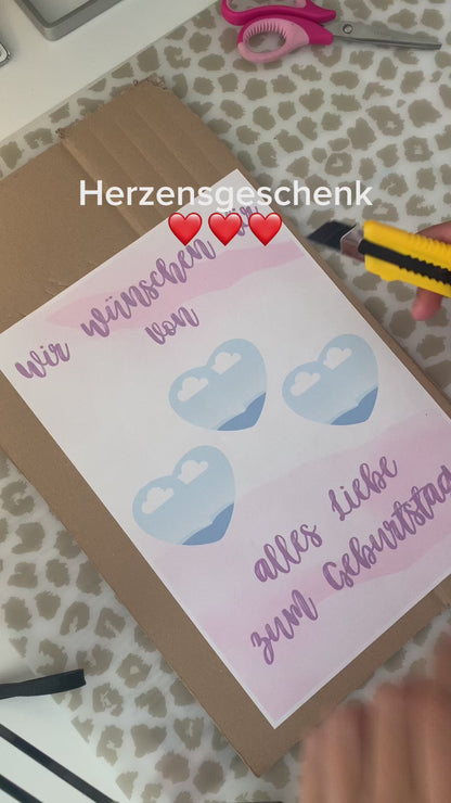Geschenkidee zum Geburtstag von Herzen